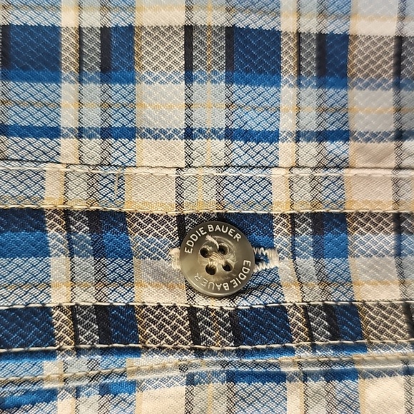 Eddie Bauer East Moisture Wicking Men's Long Sleeve Button Up Shirt Size TXL - Picture 4 of 6